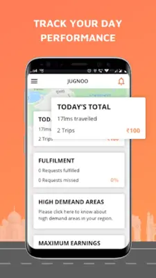 Jugnoo Drivers android App screenshot 1